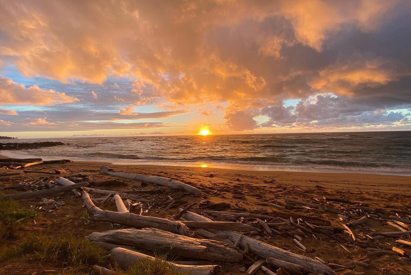 Sunrise at Lydgate Beach